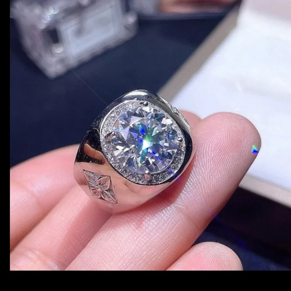 Certificate 5ct Moissanite Ring